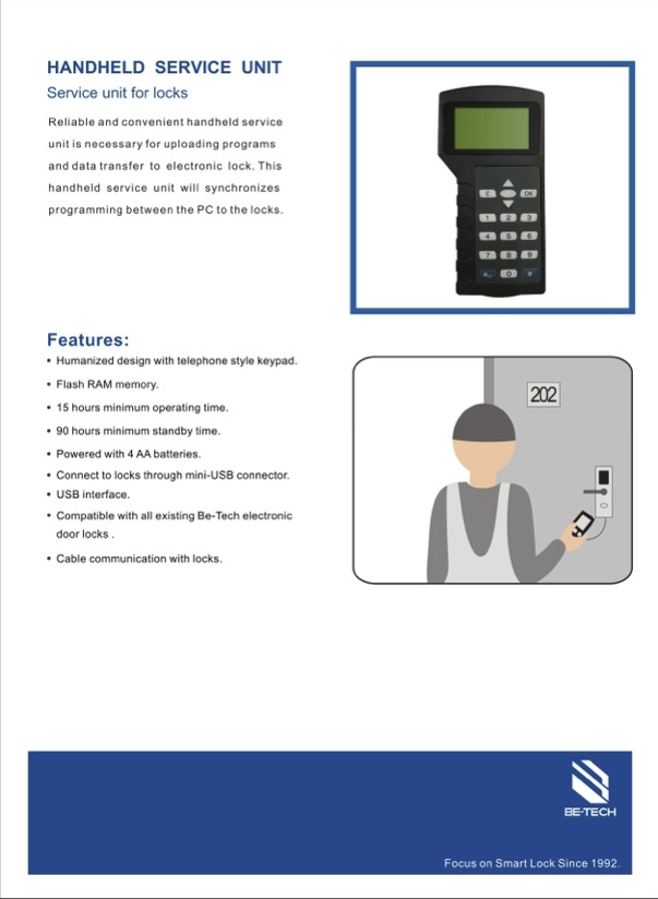 Handheld Service Unit for lock _Datasheet_English_2019May31_LR
