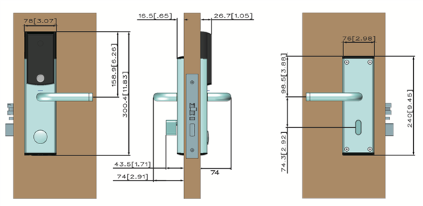TT Electronic Lock Dimensions