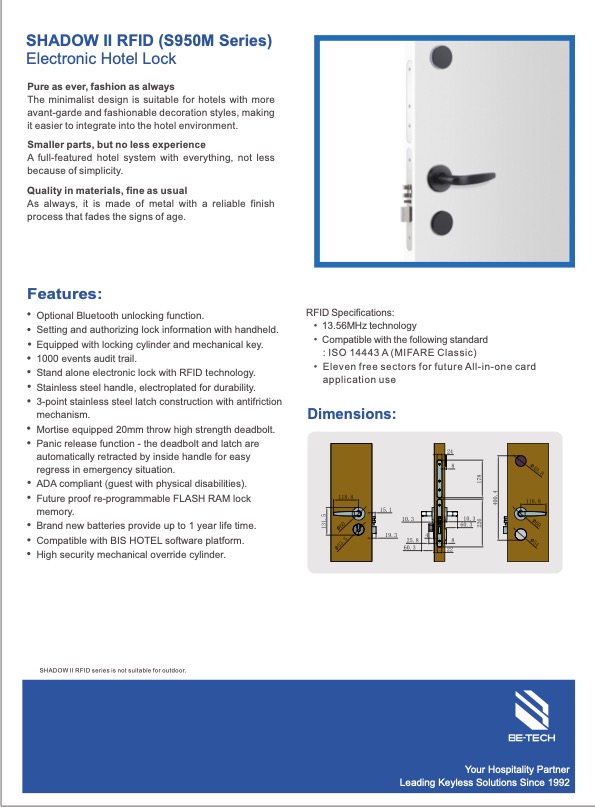 Shadow II RFID（S950M Series）_Datasheet 2023